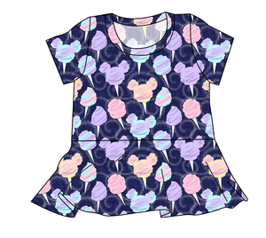 Candy Floss Ladies' Peplum Top
