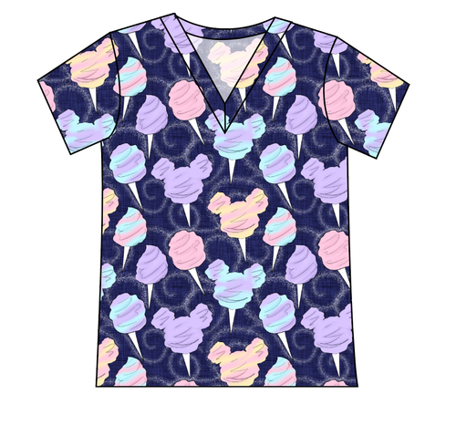 Candy Floss Ladies' Slouchy V-Neck Tee
