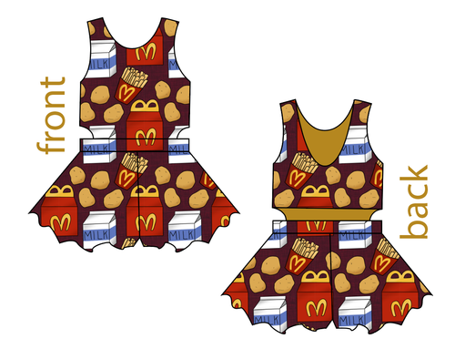 Happy Snacks Kids Playsuit