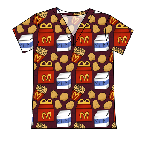Happy Snacks Ladies' Slouchy V-Neck Tee