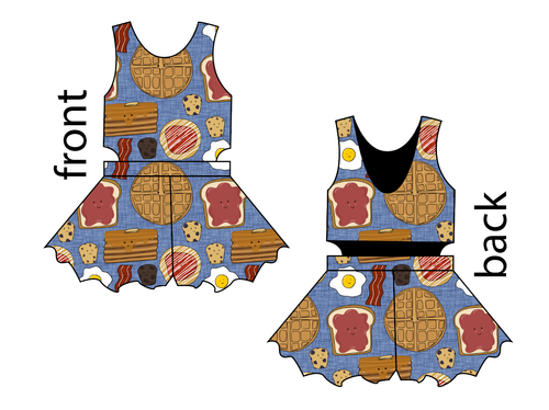 Breakfast Buddies Kids Playsuit
