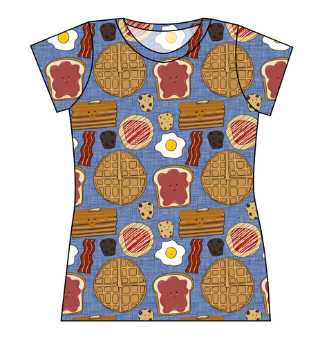 Breakfast Buddies Ladies' Basic Tee