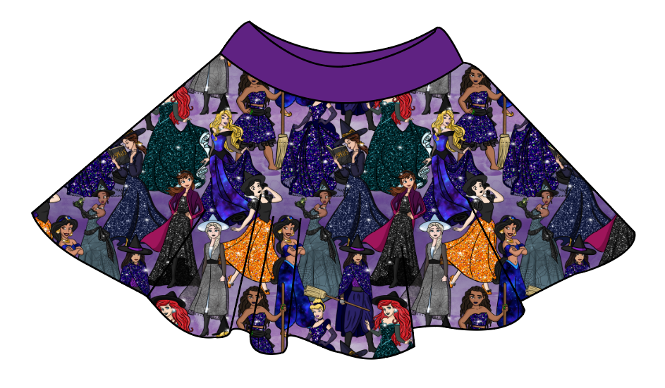 Witchy Vibes Circle Skirt