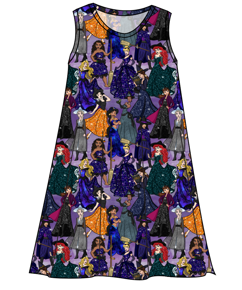 Witchy Vibes Ladies' Swing Dress