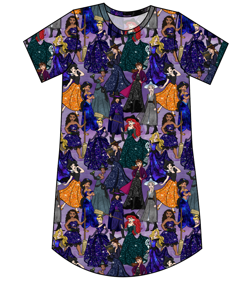 Witchy Vibes Ladies' T-Shirt Dress