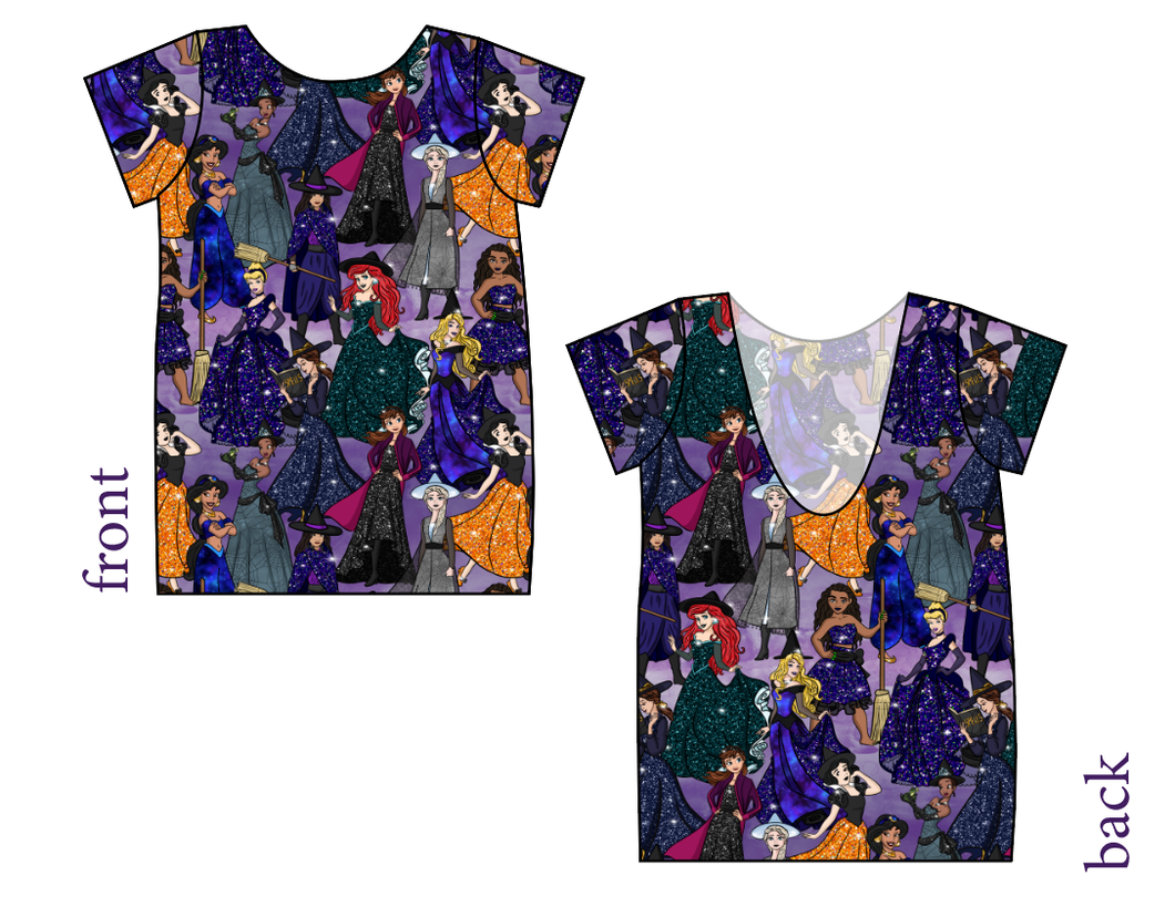 Witchy Vibes Low Back Ballerina Tee