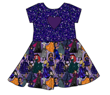 Load image into Gallery viewer, Witchy Vibes Molly Heart Back Twirly Dress