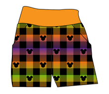 Load image into Gallery viewer, Spooky Plaid Mouse Ears Basic Joggers And Jogger Shorts