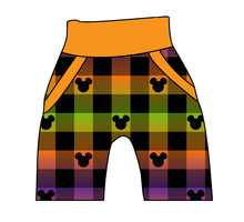 Load image into Gallery viewer, Spooky Plaid Mouse Ears Beanpole Pants And Shorts