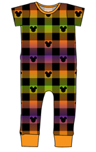 Load image into Gallery viewer, Spooky Plaid Mouse Ears Emmett Pants And Shorts T-Shirt Romper