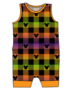 Spooky Plaid Mouse Ears Emmett Pants And Shorts T-Shirt Romper