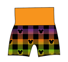 Load image into Gallery viewer, Spooky Plaid Mouse Ears Grow With Me Pants And Shorts