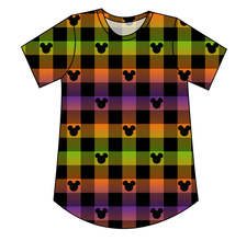 Load image into Gallery viewer, Spooky Plaid Mouse Ears Kids&#39; Relaxed Tee