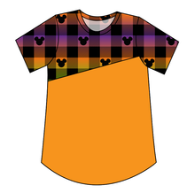 Load image into Gallery viewer, Spooky Plaid Mouse Ears Kids&#39; Relaxed Tee