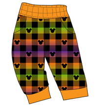 Load image into Gallery viewer, Spooky Plaid Mouse Ears Ladies&#39; Joggers and Jogger Shorts