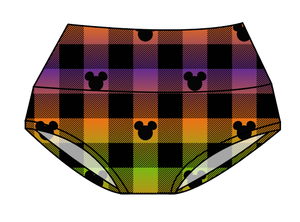 Spooky Plaid Mouse Ears Ladies' Underwear