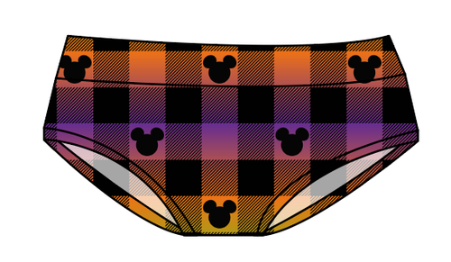 Spooky Plaid Mouse Ears Ladies' Underwear