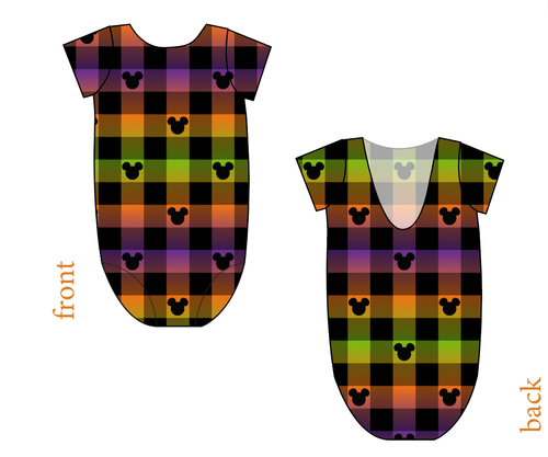 Spooky Plaid Mouse Ears Leo