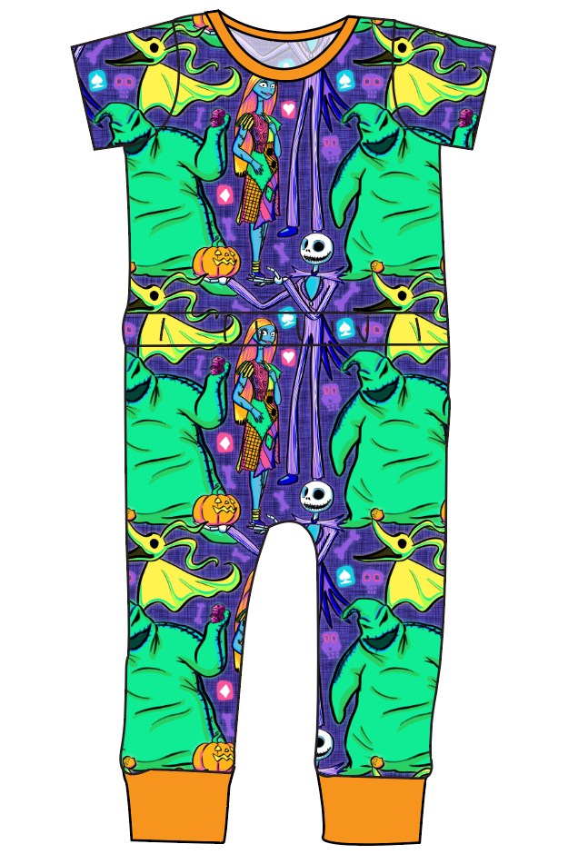Neon Nightmare Bennett Pants and Shorts Length T-Shirt Romper