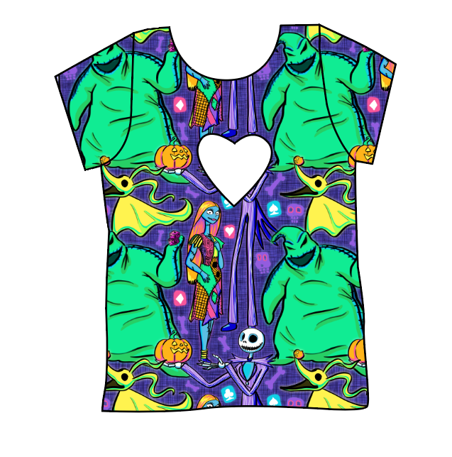 Neon Nightmare Cambria Heart Back Tee