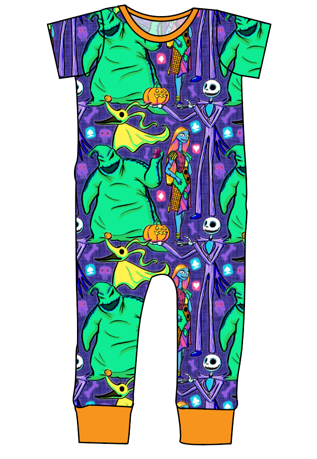 Neon Nightmare Emmett Pants And Shorts T-Shirt Romper