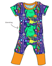 Load image into Gallery viewer, Neon Nightmare Grow With Me Pants And Shorts Romper