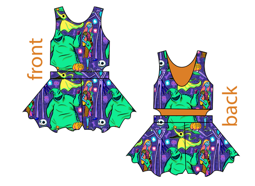 Neon Nightmare Kids Playsuit