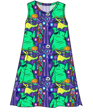 Load image into Gallery viewer, Neon Nightmare Ladies&#39; Swing Dress