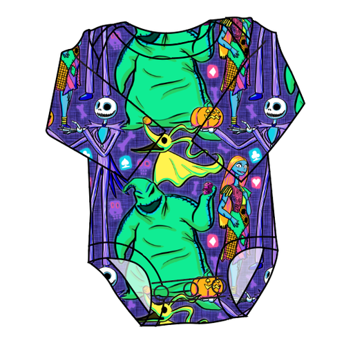 Neon Nightmare Lap Neck Bodysuit