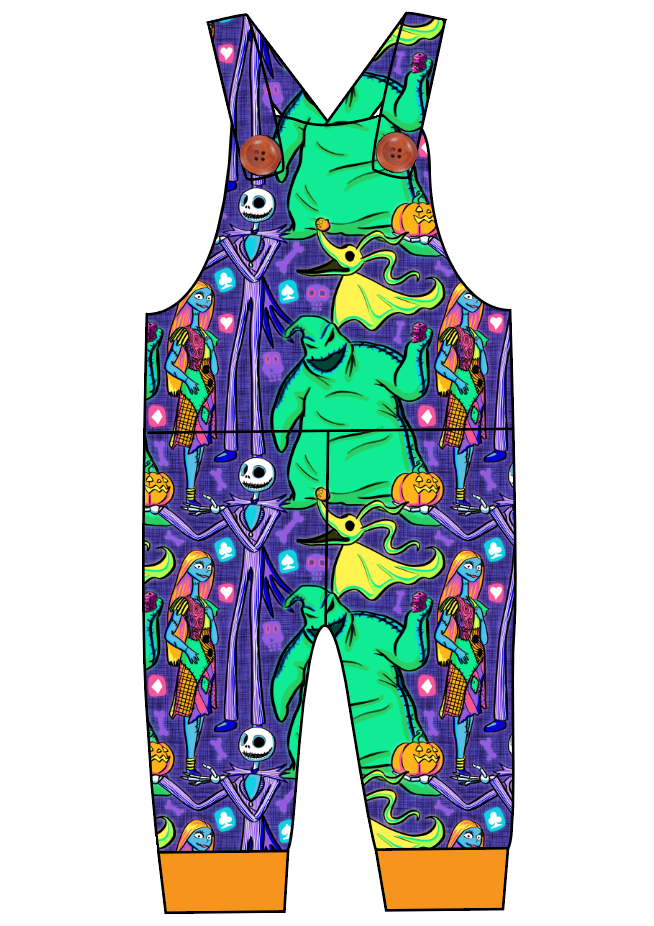 Neon Nightmare Overalls and Shortalls