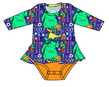 Load image into Gallery viewer, Neon Nightmare Peplum Top