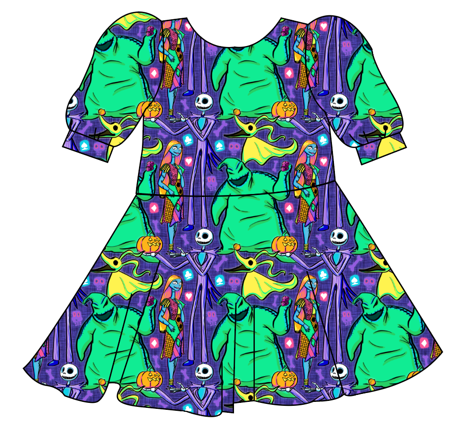 Neon Nightmare Prairie Dress