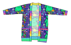 Neon Nightmare Ladies' Grandpa Cardigan
