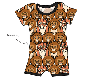 Lions and Tigers Grow With Me Pants And Shorts Romper