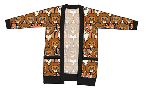 Lions and Tigers Kids Grandpa Cardigan