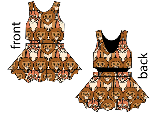 Lions and Tigers Kids Playsuit