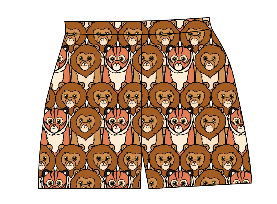 Lions and Tigers Ladies' Lounge Shorts