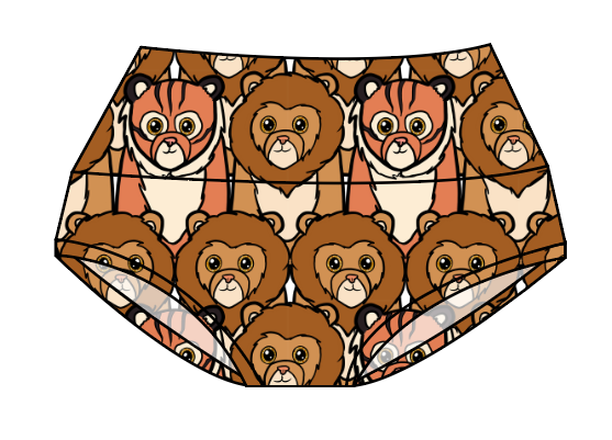 Lions and Tigers Ladies' Underwear