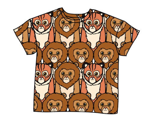 Lions and Tigers Oversized Tee