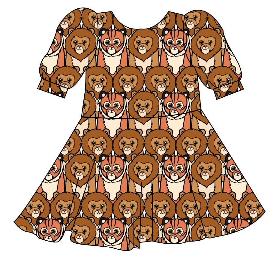 Lions and Tigers Prairie Dress