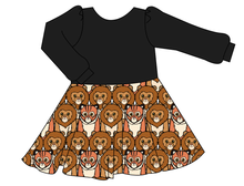 Load image into Gallery viewer, Lions and Tigers Prairie Dress