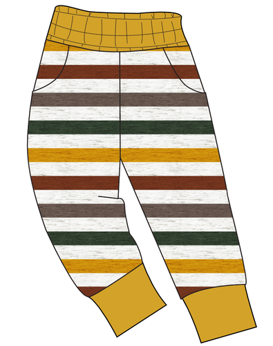 Fall Stripes Mens' Joggers and Jogger Shorts