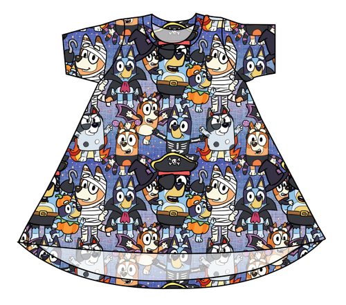 Heeler Halloween Basic T-Shirt Dress