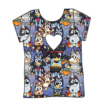 Load image into Gallery viewer, Heeler Halloween Cambria Heart Back Tee