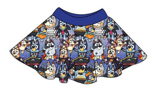 Heeler Halloween Circle Skirt