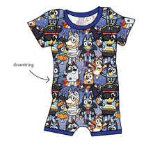 Load image into Gallery viewer, Heeler Halloween Grow With Me Pants And Shorts Romper