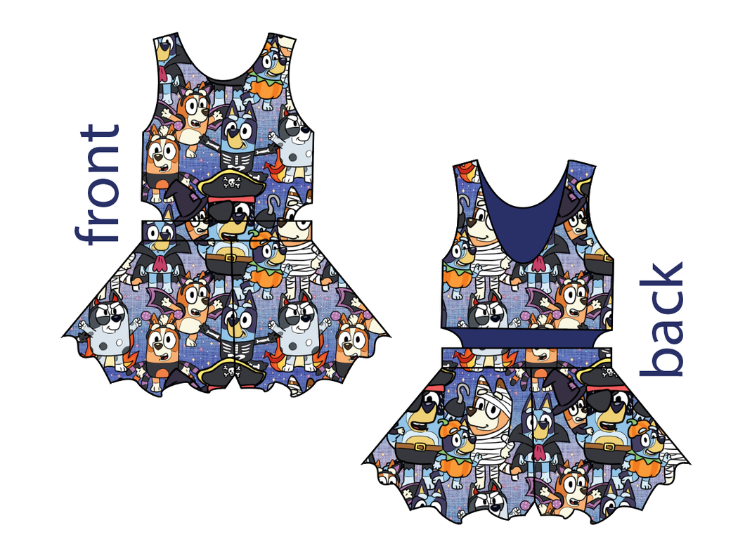 Heeler Halloween Kids Playsuit