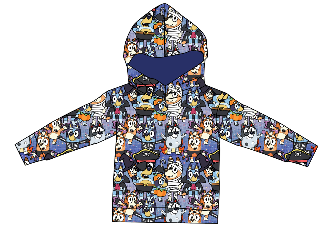 Heeler Halloween Ladies Oversized Hoodie