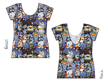 Load image into Gallery viewer, Heeler Halloween Ladies&#39; Low Back Ballerina Tee