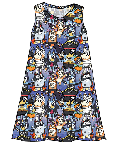 Heeler Halloween Ladies' Swing Dress